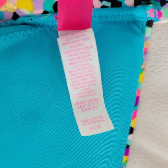 Victoria’s Secret Blue Confetti Pattern Bikini 2pcs Set, Women’s Top S/Bottom M - Picture 7 of 7